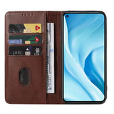 Xiaomi Mi 11 Lite Unitec Lompakko Suojakotelo Ruskea