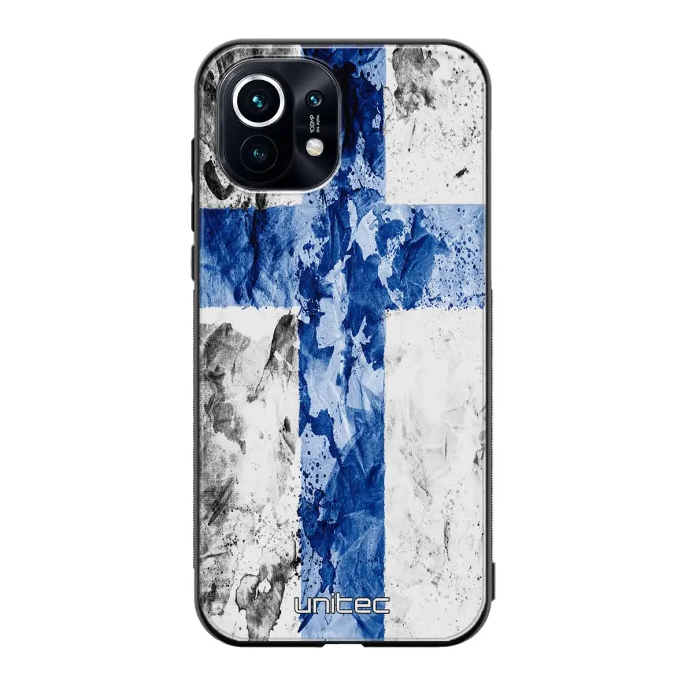 Xiaomi Mi 11 suojakuoret - Painted Finnish Flag - Ei
