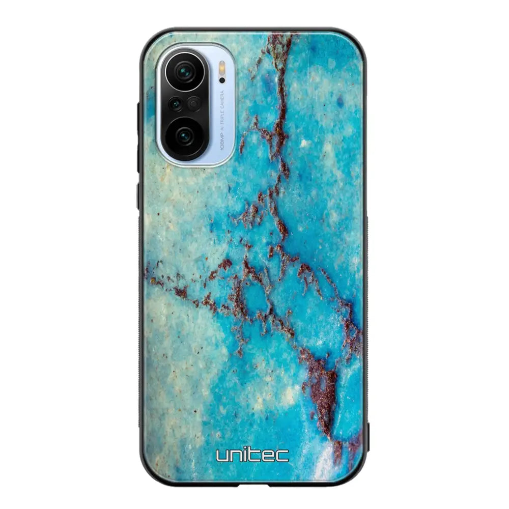 Xiaomi Mi 11i marmori suojakuoret - Turquoise Marble - Ei
