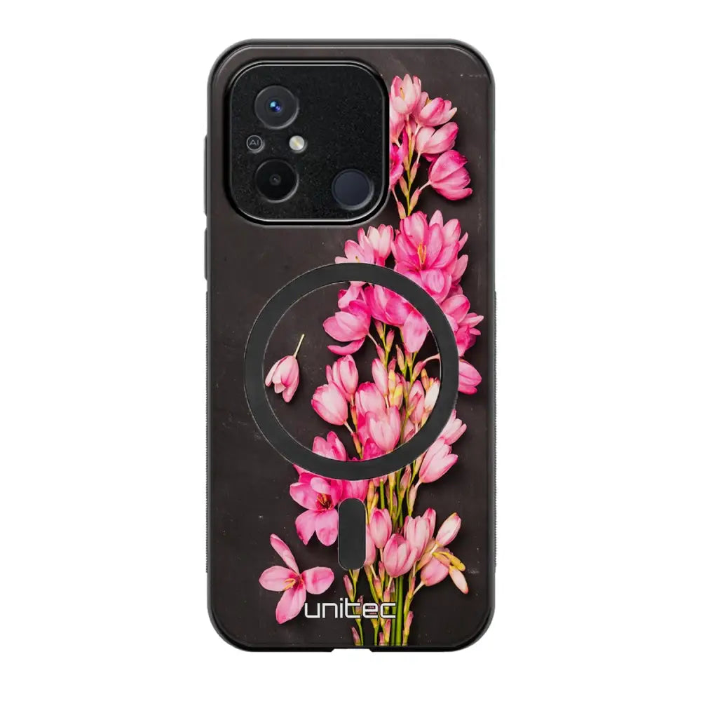 Xiaomi Redmi 12C kukka suojakuoret - Pink Flowers