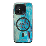 Xiaomi Redmi 12C marmori suojakuoret - Turquoise Marble