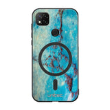 Xiaomi Redmi 9C marmori suojakuoret - Turquoise Marble