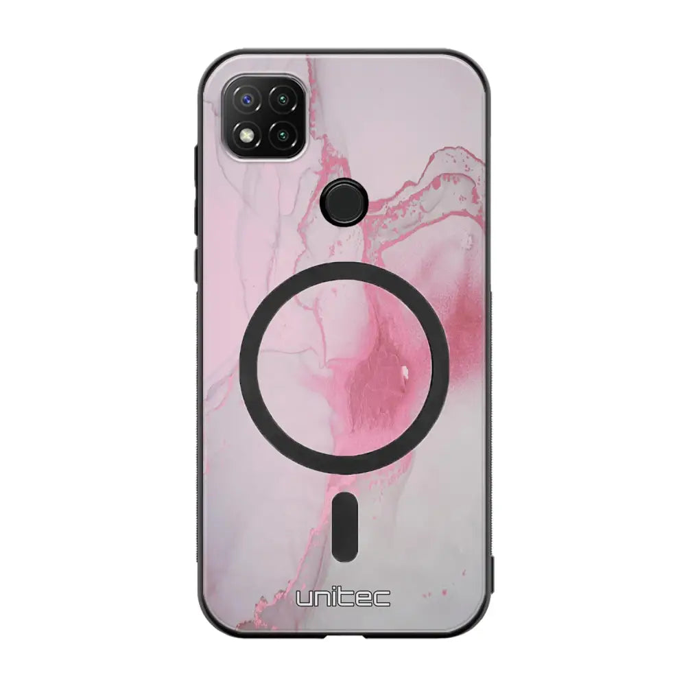 Xiaomi Redmi 9C NFC marmori suojakuoret - Pink Pok Rie