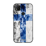 Xiaomi Redmi 9C suojakuoret - Painted Finnish Flag - Ei