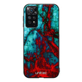 Xiaomi Redmi Note 11 Pro marmori suojakuoret - Blue Red Marble - Ei