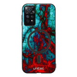 Xiaomi Redmi Note 11 Pro marmori suojakuoret - Blue Red Marble