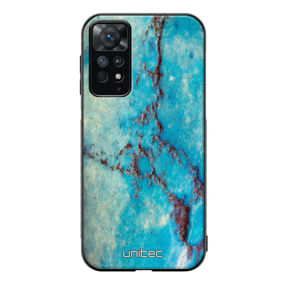 Xiaomi Redmi Note 11 Pro marmori suojakuoret - Turquoise Marble - Ei