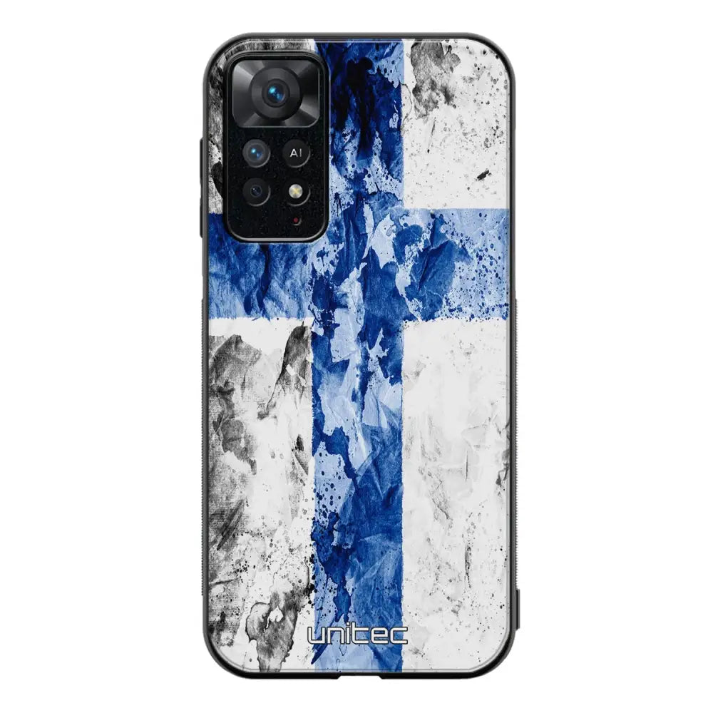 Xiaomi Redmi Note 11 Pro suojakuoret - Painted Finnish Flag - Ei