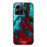 Xiaomi Redmi Note 12 4G marmori suojakuoret - Blue Red Marble - Ei
