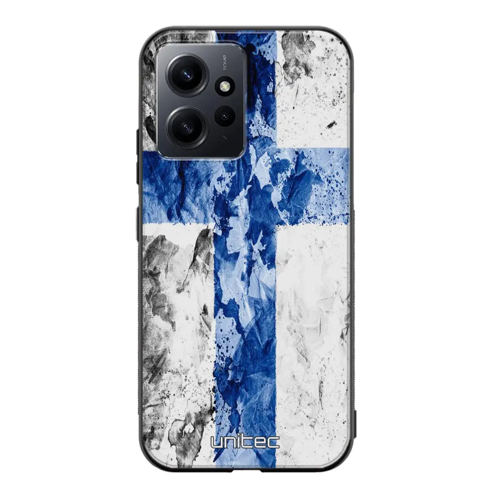 Xiaomi Redmi Note 12 4G suojakuoret - Painted Finnish Flag - Ei