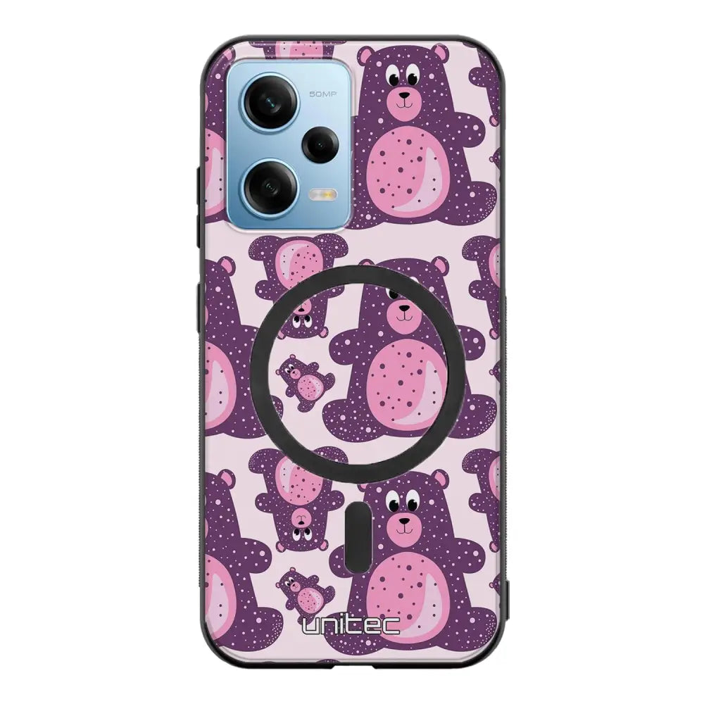 Xiaomi Redmi Note 12 5G suojakuoret - Purple Teddy Bear
