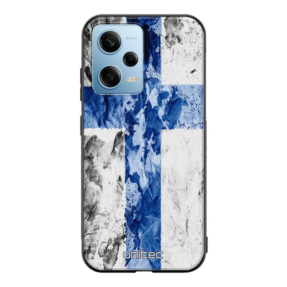 Xiaomi Redmi Note 12 Pro suojakuoret - Painted Finnish Flag - Ei