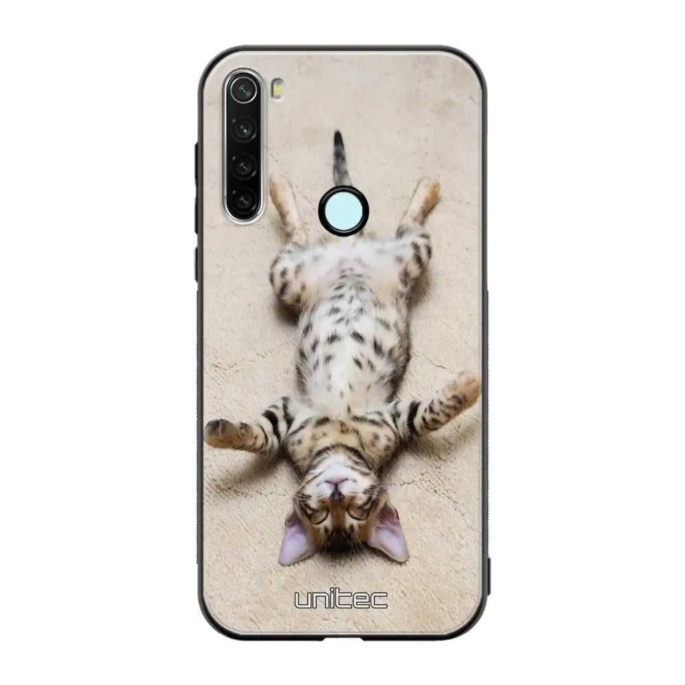 Xiaomi Redmi Note 8T kissa suojakuoret - Relaxing Cat - Ei