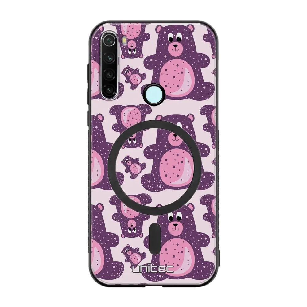 Xiaomi Redmi Note 8T suojakuoret - Purple Teddy Bear