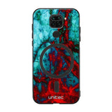 Xiaomi Redmi Note 9 marmori suojakuoret - Blue Red Marble