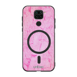 Xiaomi Redmi Note 9 marmori suojakuoret - Light Pink Marble