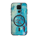 Xiaomi Redmi Note 9 marmori suojakuoret - Turquoise Marble