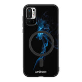 Xiaomi Redmi Note 9 Pro suojakuoret - Blue Smoke On Black