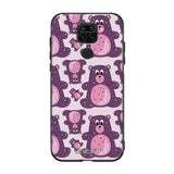 Xiaomi Redmi Note 9 suojakuoret - Purple Teddy Bear - Ei