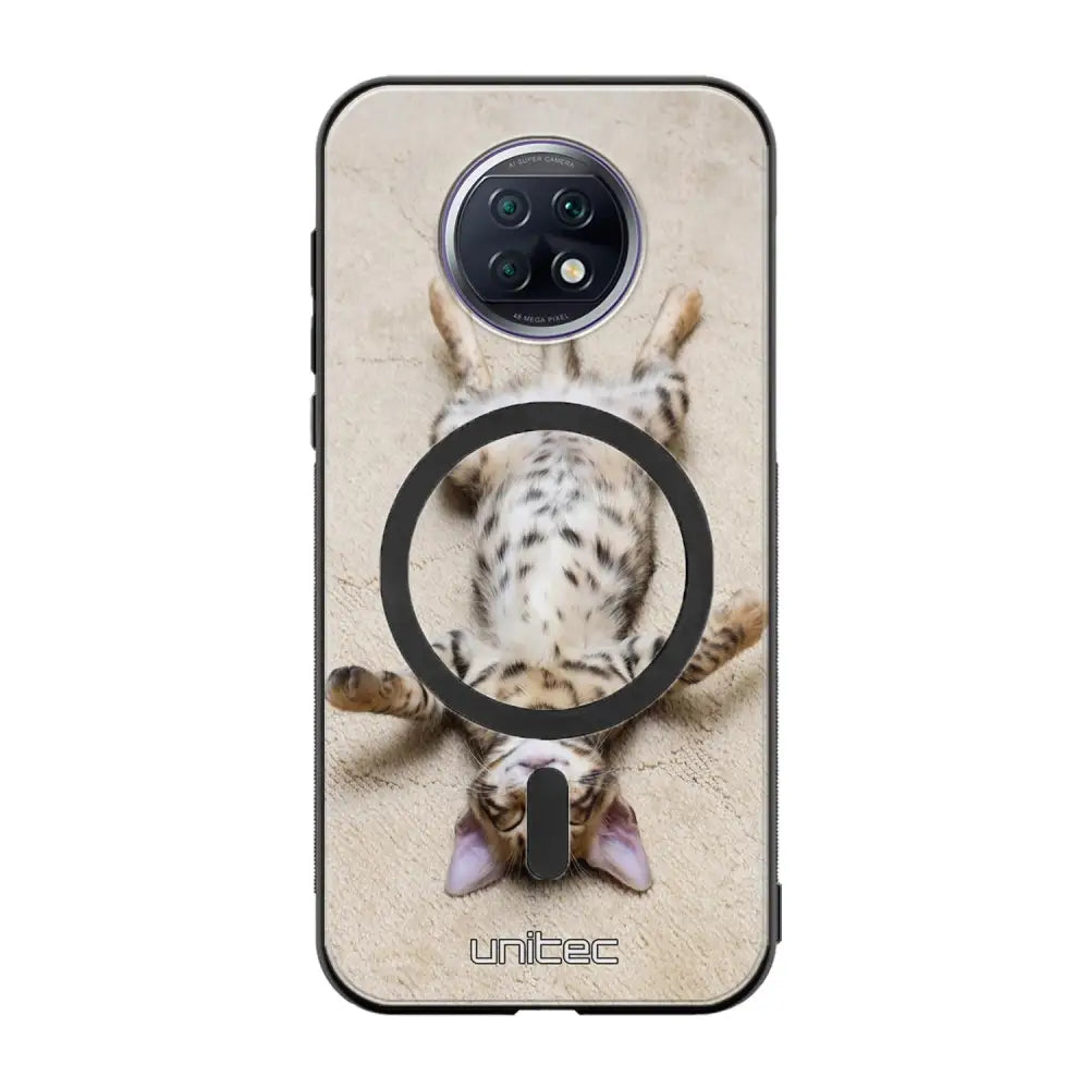 Xiaomi Redmi Note 9T kissa suojakuoret - Relaxing Cat