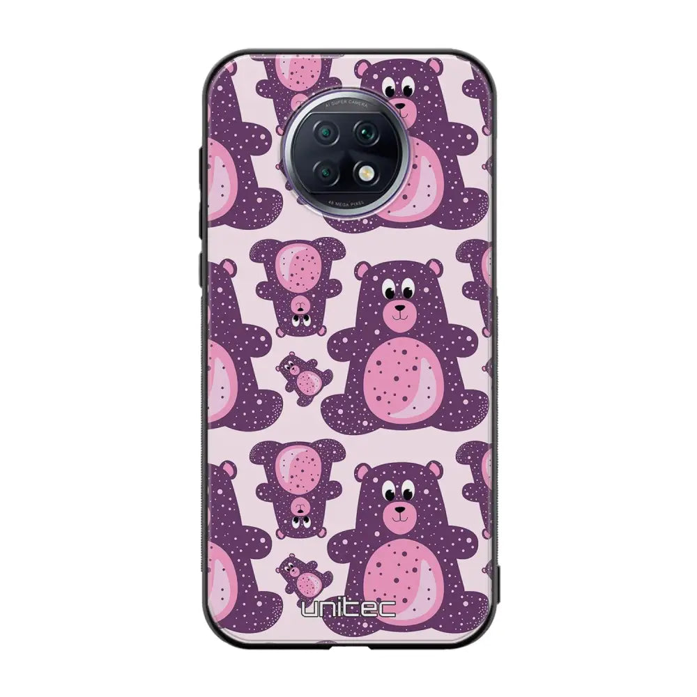 Xiaomi Redmi Note 9T suojakuoret - Purple Teddy Bear - Ei
