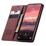 Samsung Galaxy A36 Lompakko suojakotelo - Viininpunainen