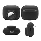AirPods Pro 2 Silikonikotelo AirTag Pidikkeellä - Punainen