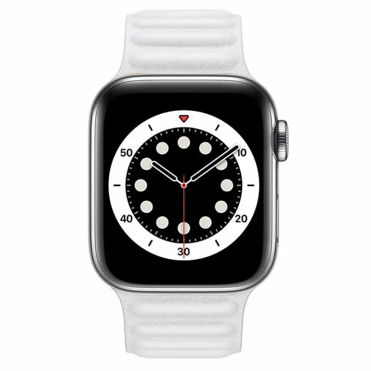 Apple Watch 38 / 40 / 41 mm Magneettinen nahkaranneke - Valkoinen