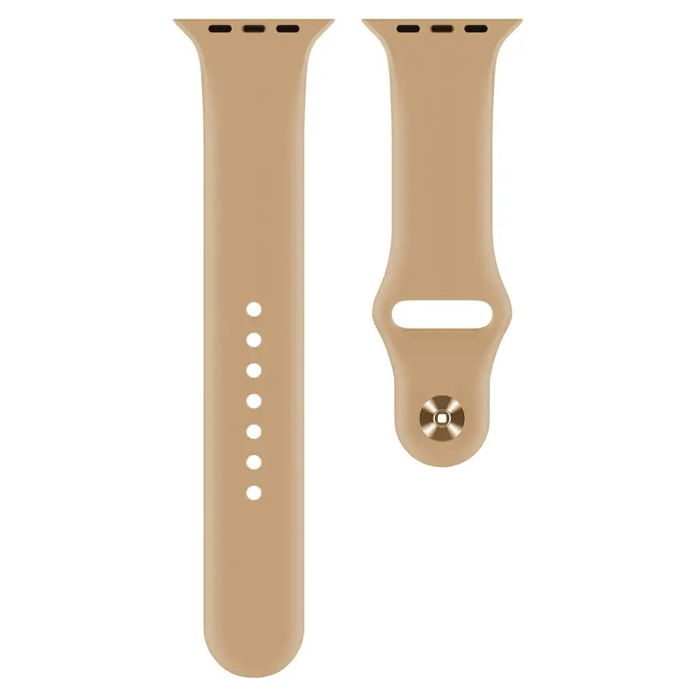 Apple Watch 38 / 40 / 41 mm Silikoniranneke - S/M - Pähkinä