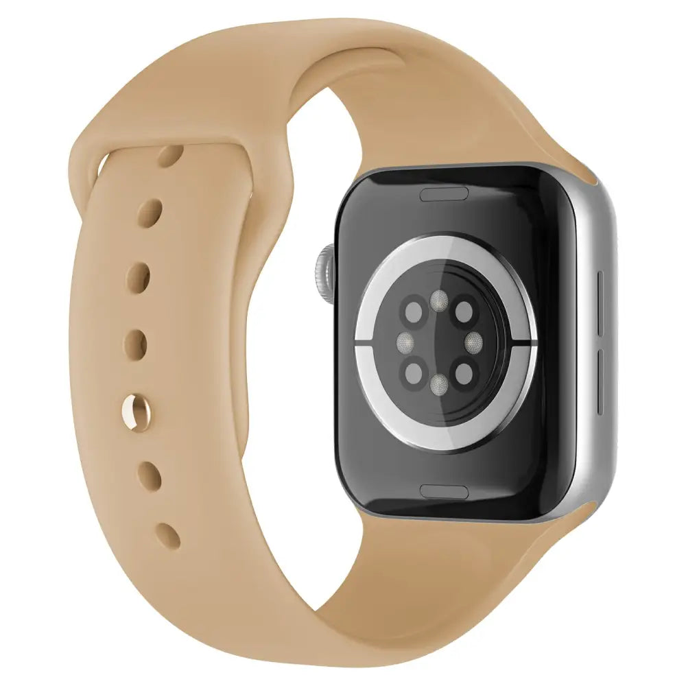 Apple Watch 38 / 40 / 41 mm Silikoniranneke - S/M - Pähkinä