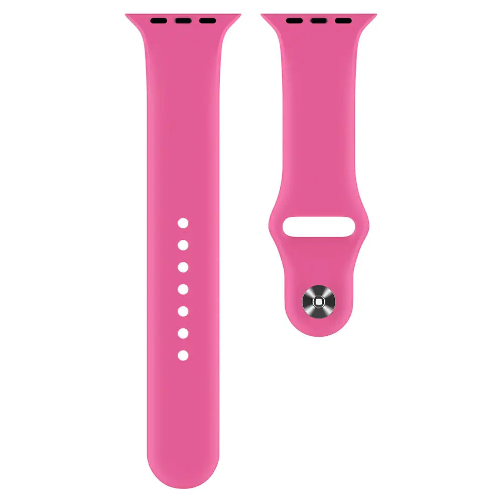 Apple Watch 38 / 40 / 41 mm Silikoniranneke - S/M - Pinkki