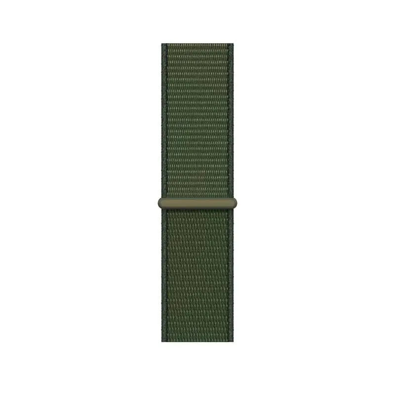 Apple Watch 42 / 44 / 45 mm Nylon ranneke - Army Green