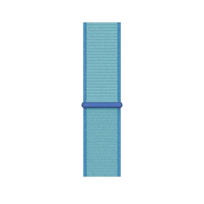 Apple Watch 42 / 44 / 45 mm Nylon ranneke - Vaaleansininen