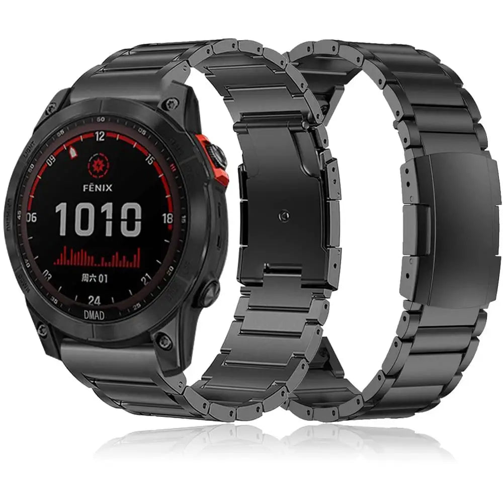 Garmin QuickFit Titaaniranneke 26mm - Musta