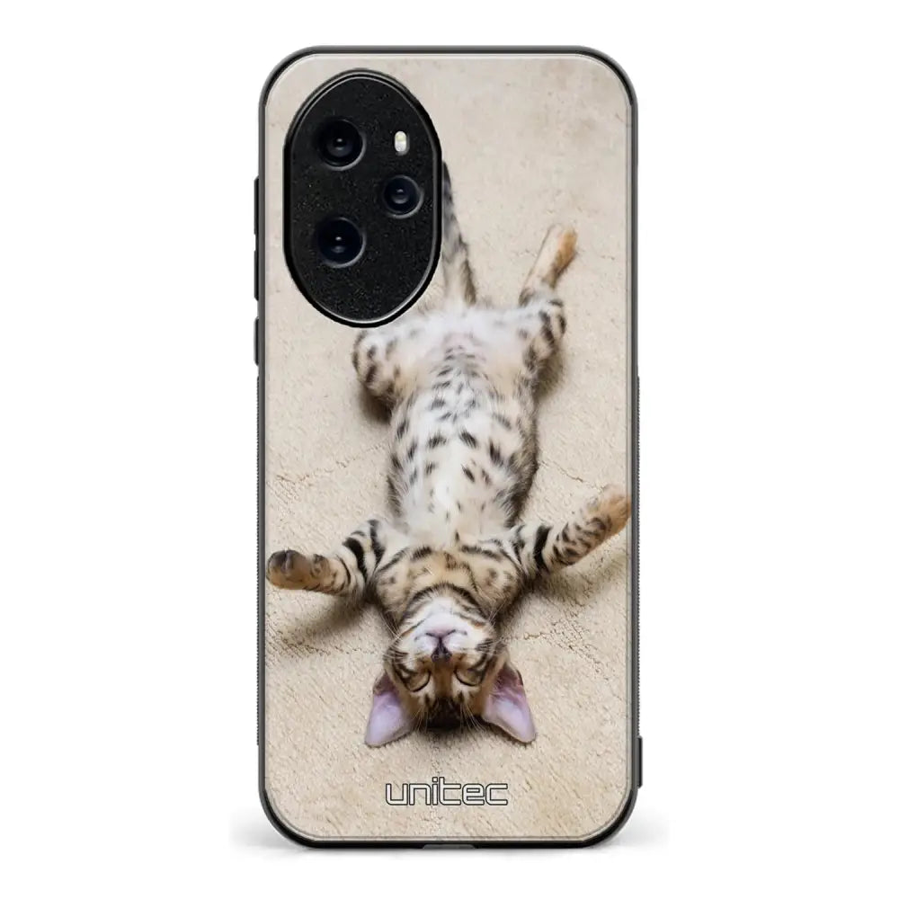 Honor 100 Pro kissa suojakuoret - Relaxing Cat - Ei