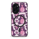 Honor 100 Pro suojakuoret - Purple Teddy Bear