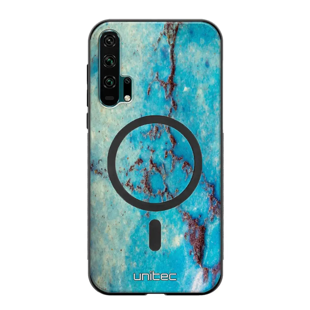 Honor 20 Pro marmori suojakuoret - Turquoise Marble