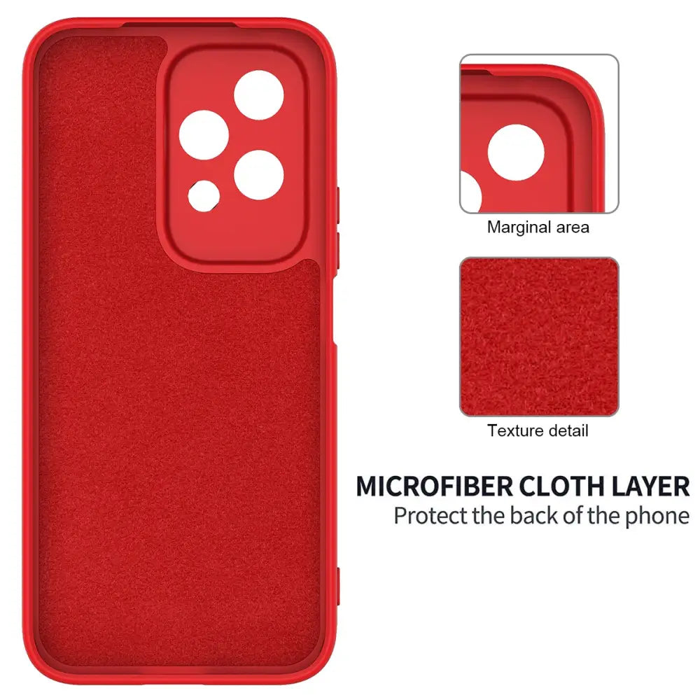 Honor 200 Lite Silikonisuoja Punainen