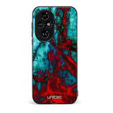 Honor 200 marmori suojakuoret - Blue Red Marble - Ei