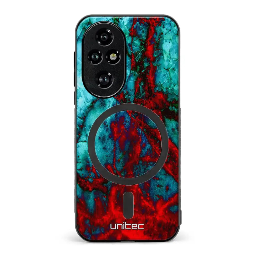 Honor 200 marmori suojakuoret - Blue Red Marble