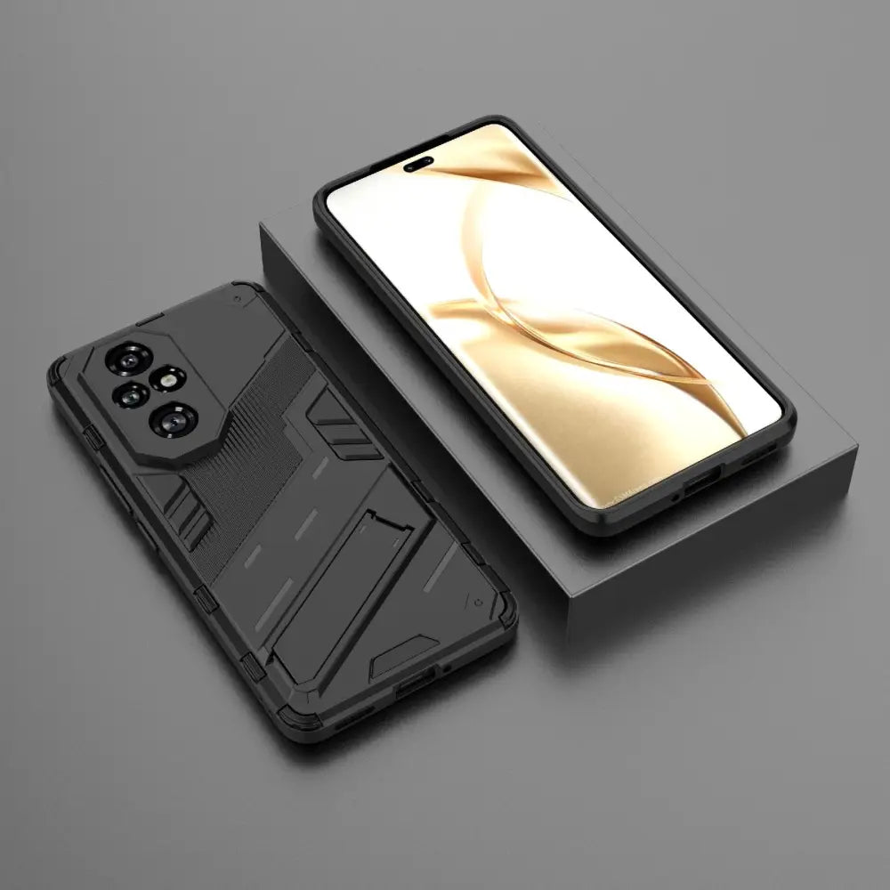 Rugged protective Pro Armor Suojakotelo Musta with gaming controller-inspired design