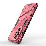 Pinkki Pro Armor Suojakotelo geometrisella muotoilulla ja kolmelle kameralle