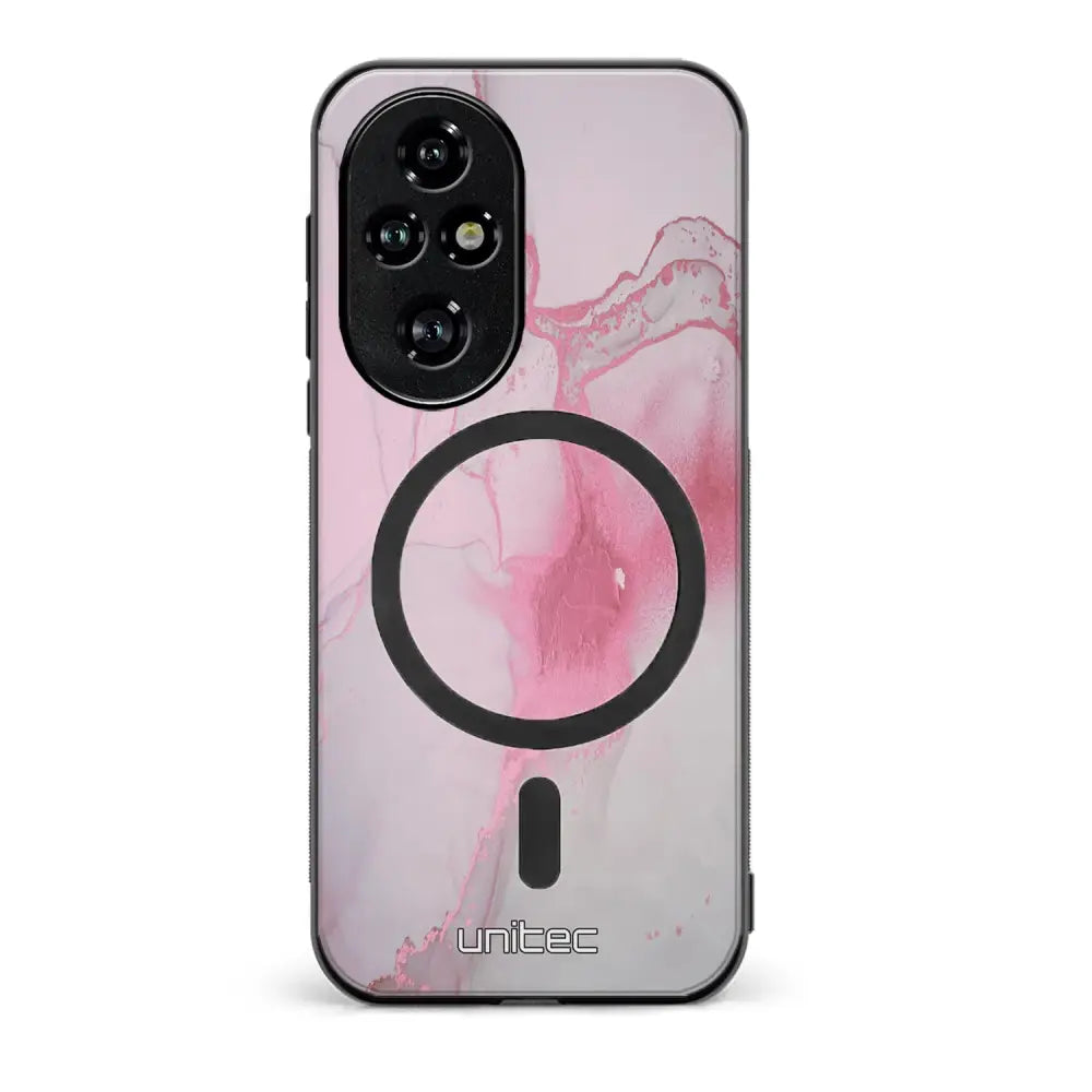 Honor 200 Pro marmori suojakuoret - Pink Pok Rie