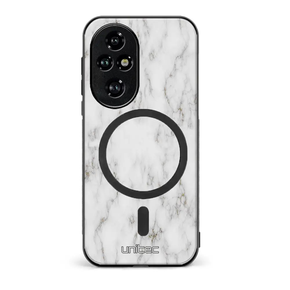 Honor 200 Pro marmori suojakuoret - White Marble