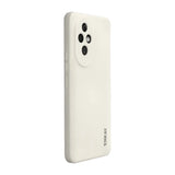 Vaalea beige Honor 200 Pro Silikonisuoja täydellisesti puhelimen quad-kameran kanssa