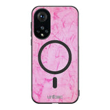 Honor 50 marmori suojakuoret - Light Pink Marble