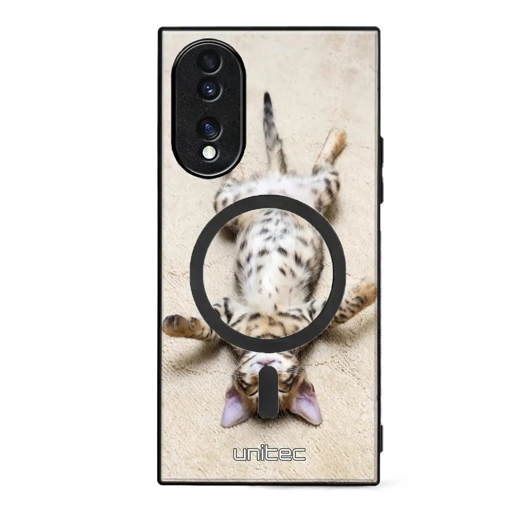 Honor 70 kissa suojakuoret - Relaxing Cat