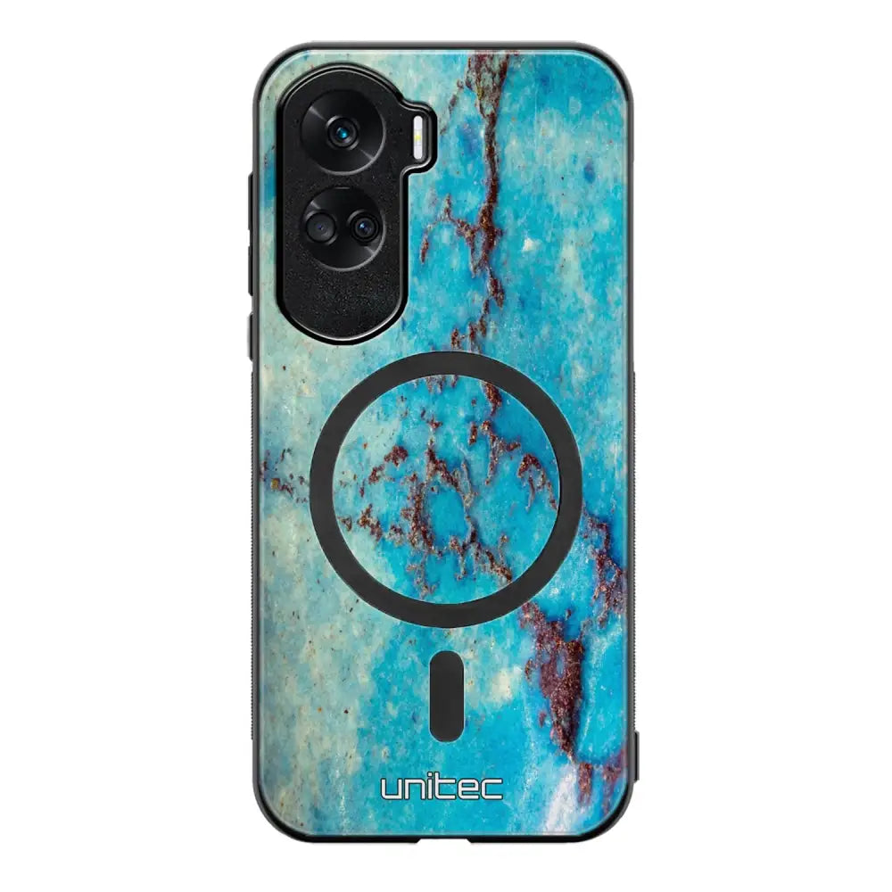 Honor 90 Lite marmori suojakuoret - Turquoise Marble
