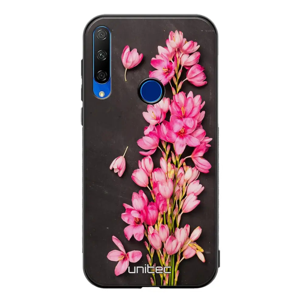 Honor 9X kukka suojakuoret - Pink Flowers - Ei