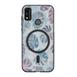 Honor 9X Lite kukka suojakuoret - Monstera Texture